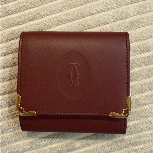 Cartier Red Leather Coin Pouch - Full Inclusion! - Picture 2 of 7